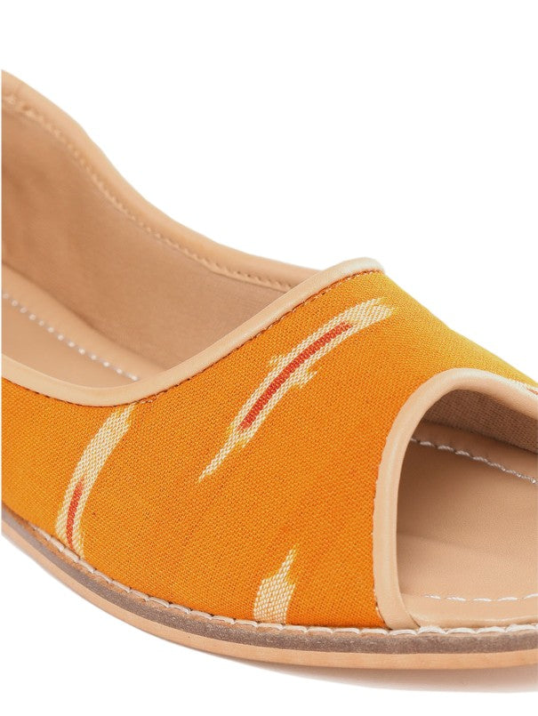 Peep toe ballerinas sales