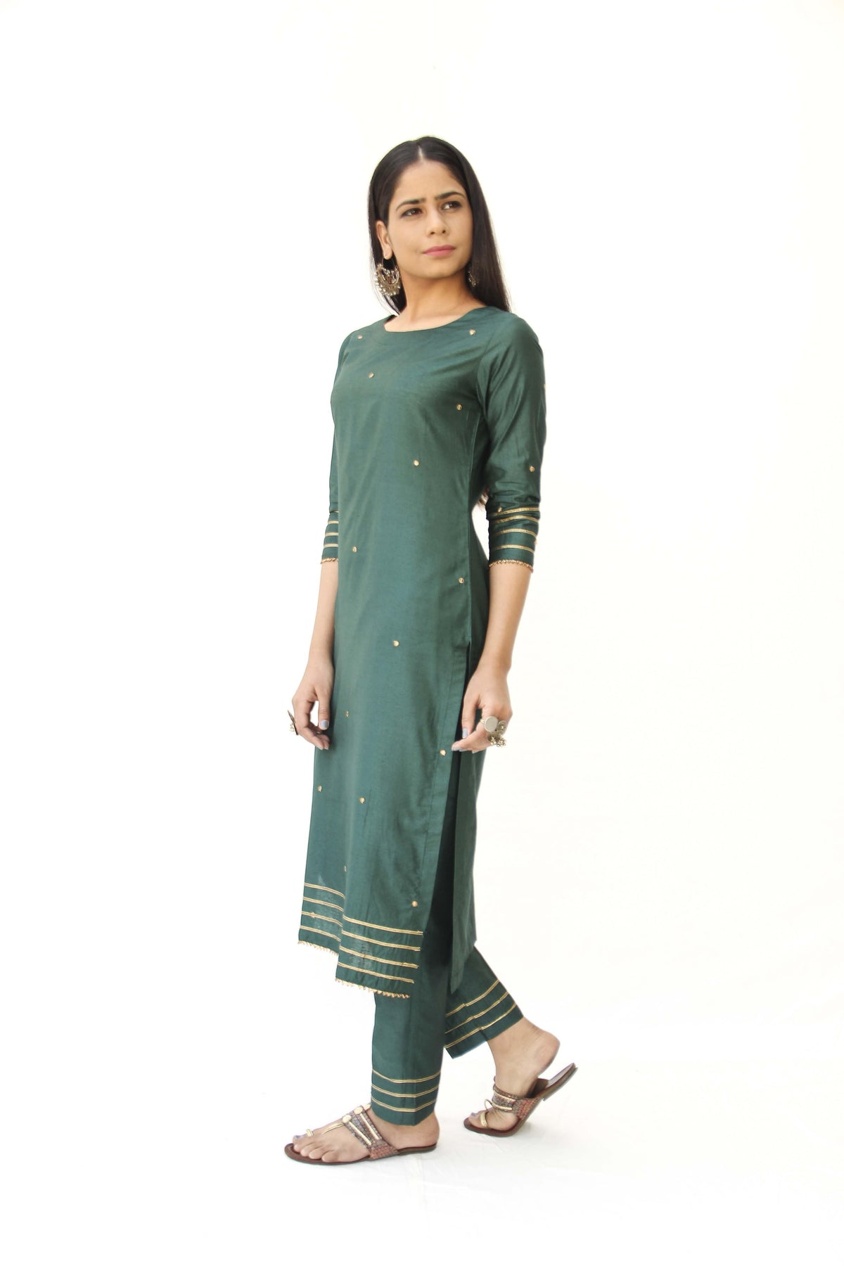 Buy Red & Blue Kurta Suit Sets for Women by AVAASA SET Online | Ajio.com